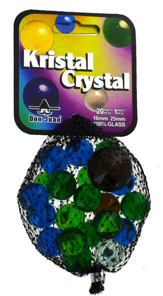 20+1 Cristal knikkers ass. 4061