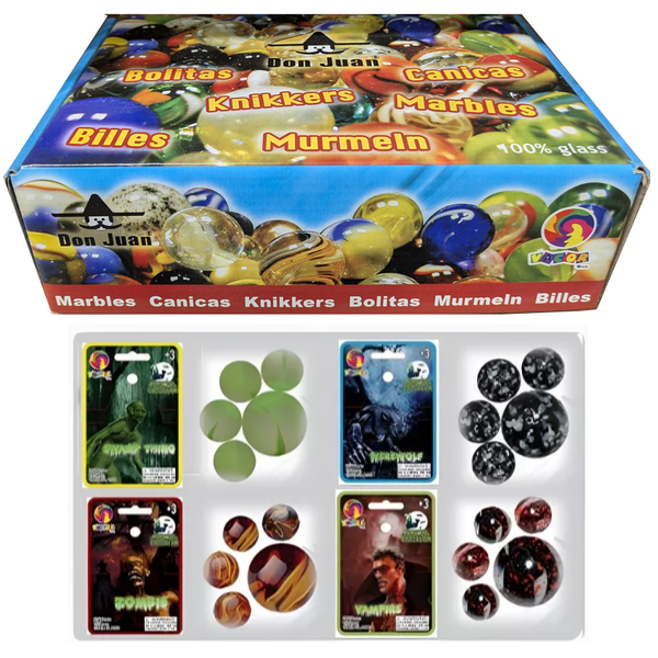 Display 20+1 knikkermix Monster 4178