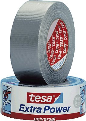 Tesa extra power tape zilver 25m*50mm 56