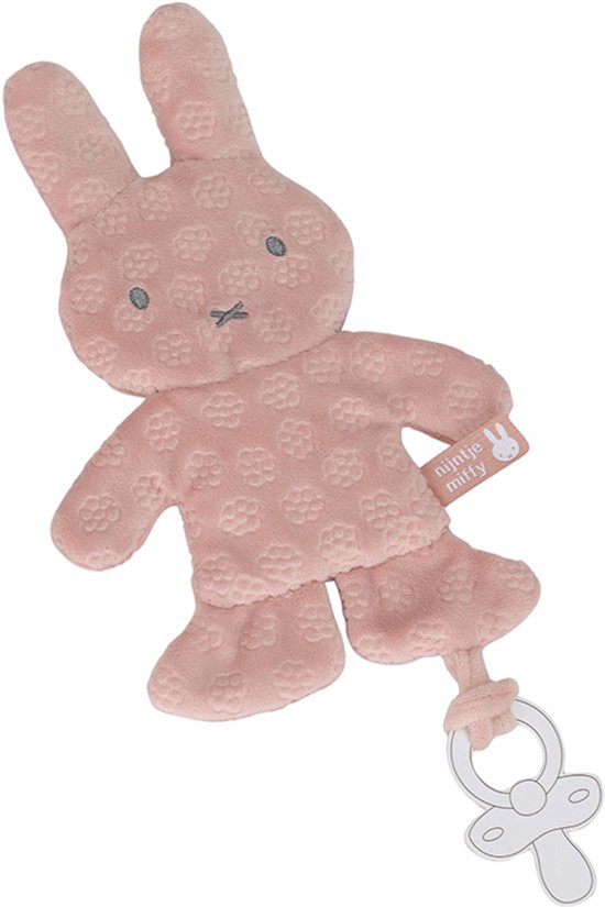 Nijntje speendoekje pink flower NIJN891