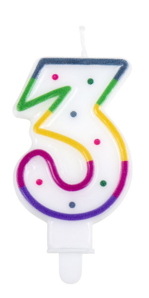 Kaarsje 3 Jaar 31063