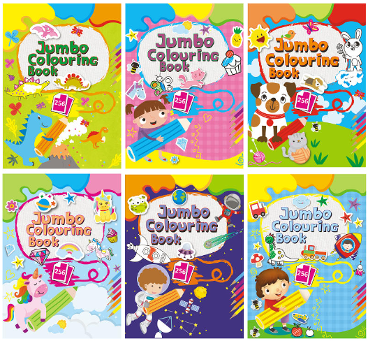 Jumbo color boek 6 ass.