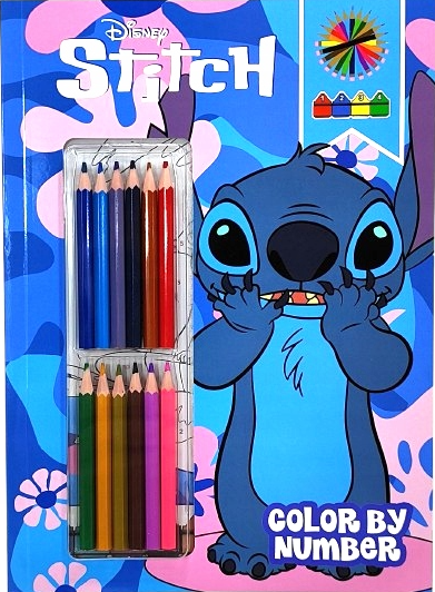 Stitch color by number incl. 12 potloden