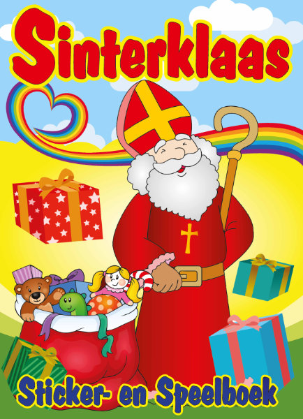 Sinterklaas sticker- en kleurboek A4