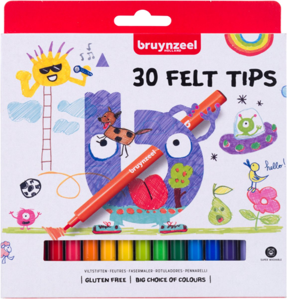 Bruynzeel 30 felt tips 60121230