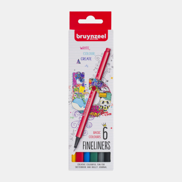 Bruynzeel 6 fineliners 60241006