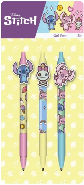 3 Stitch gelpen met figuurclip ST25246