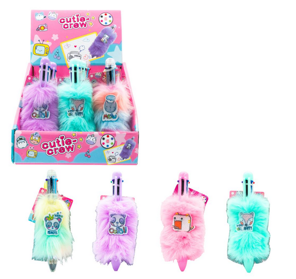 12 cutie crew 6 kleuren pen CC60301