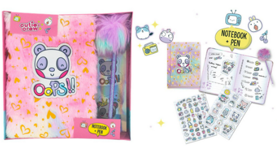 Cutie crew notitieboek met pen CC60346