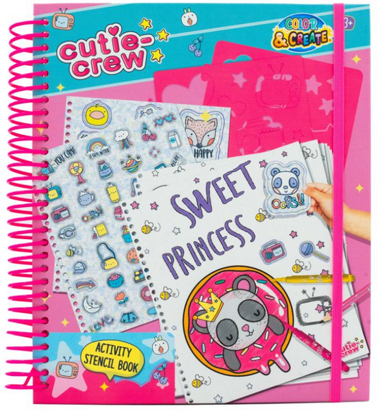 Cutie crew sjabloon act.kleurboekCC60356