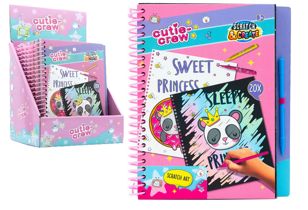 Cutie crew kras en kleurboek CC60352