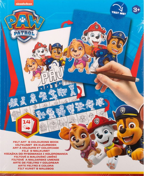 Paw Patrol viltkunst en kleurboek PW3012