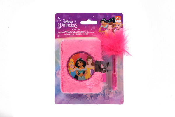 Princess dagboekje pluche met pen DP9998