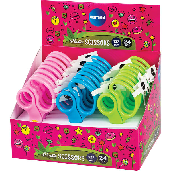 24 Plastic scharen 127mm in display81033