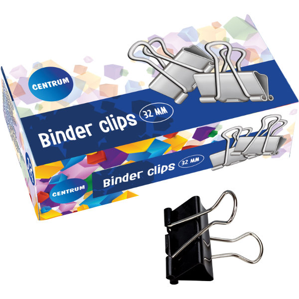 12 Papierklem in doos 32mm centrum 80135