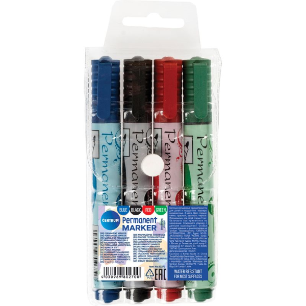 4 permanent markers in etui 80270
