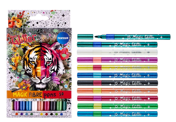 Centrum 10 viltstiften mag.glitter 81321
