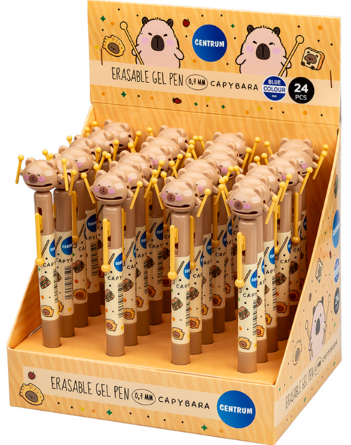 24 Uitwisbare gelpennen Capybara 80359