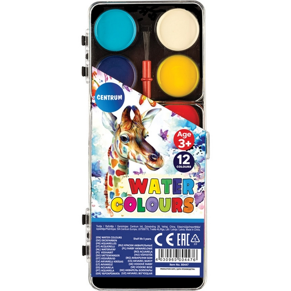 Verfdoos 12 Kleuren Centrum 80447