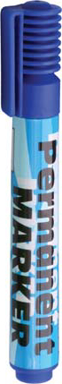 12 Permanent marker blauw ronde punt 804