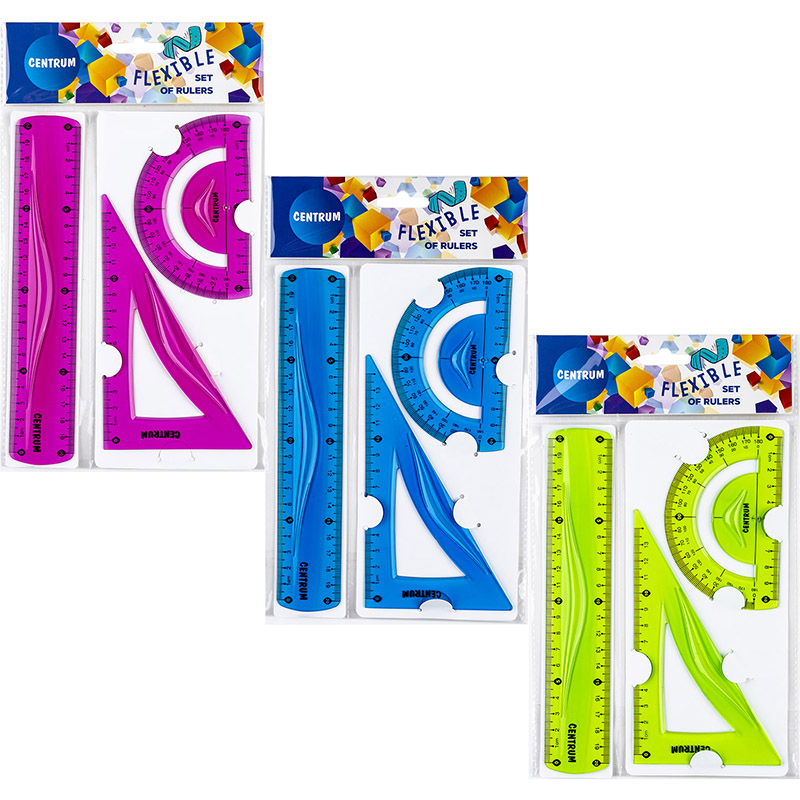 Tekenset flexibel 3 dlg in etui 86917