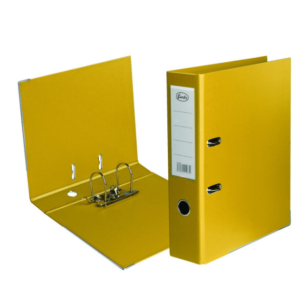 Forofis ordner A4 80mm geel PVC 91063