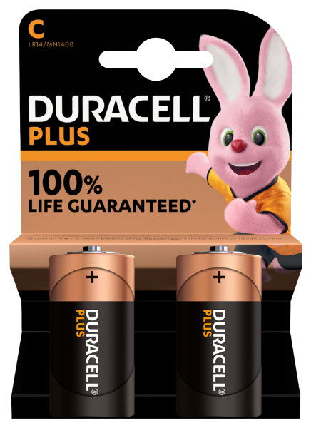10X2 Duracell LR14 st.1400 C "plus"