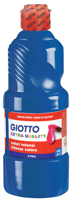 Plakkaatverf 500ml giotto t. donkerblauw
