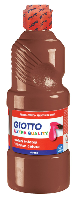 Plakkaatverf 500ml giotto tempera bruin