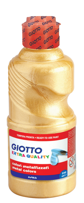 Plakkaatverf 250ml giotto metal goud