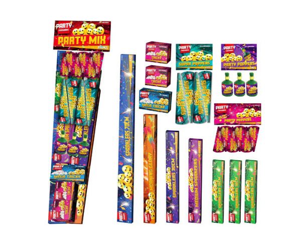 Kindervuurwerk Party mix pakket 70cm1793