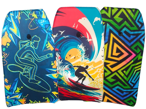 6 bodyboards 94 cm 3 ass. 00225