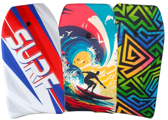 6 bodyboards 94 cm 3 ass. 00225