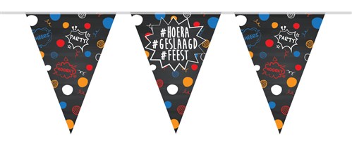 Vlaglijn PE Geslaagd zwart/confet.439001