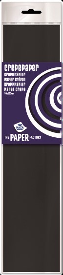 10 vel crepe papier zwart 100559