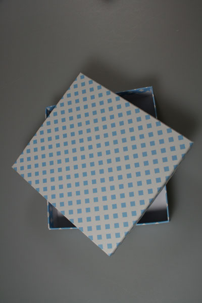 10 Vuldoosjes ruit blauw 72163