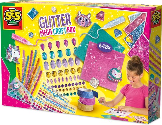 SES glitter mega knutselbox 14139