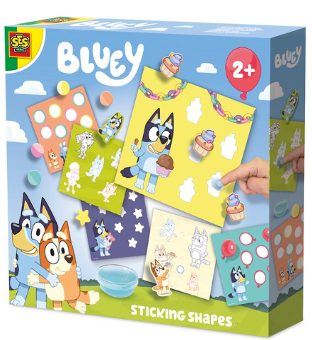 SES Bluey-vormen plakken 14093