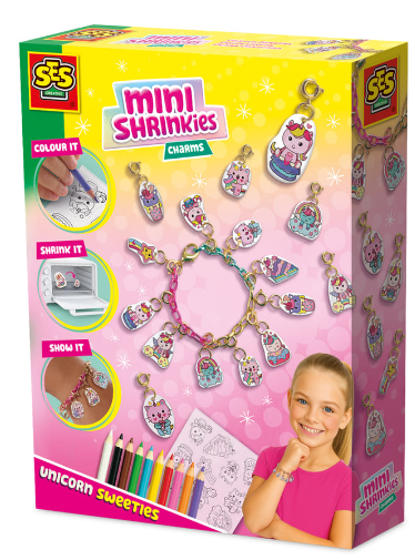 SES mini shrinkies charms unicorn 14172