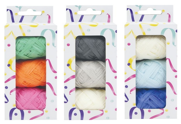 3 bolletjes krullint raffia ass RB-10967