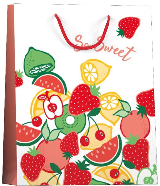 Papieren cadeau tas L Summerfruits