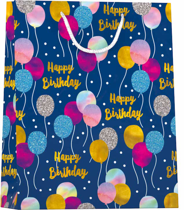 Papieren cadeau tas L Balloons