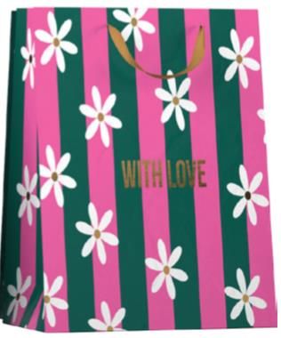 Papieren cadeau tas M With Love