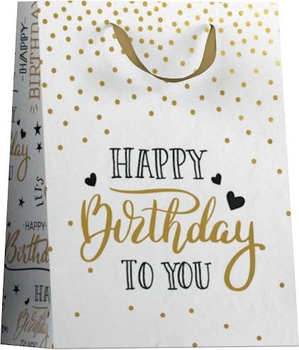 Papieren cadeau tas M Party Chique 2 ass