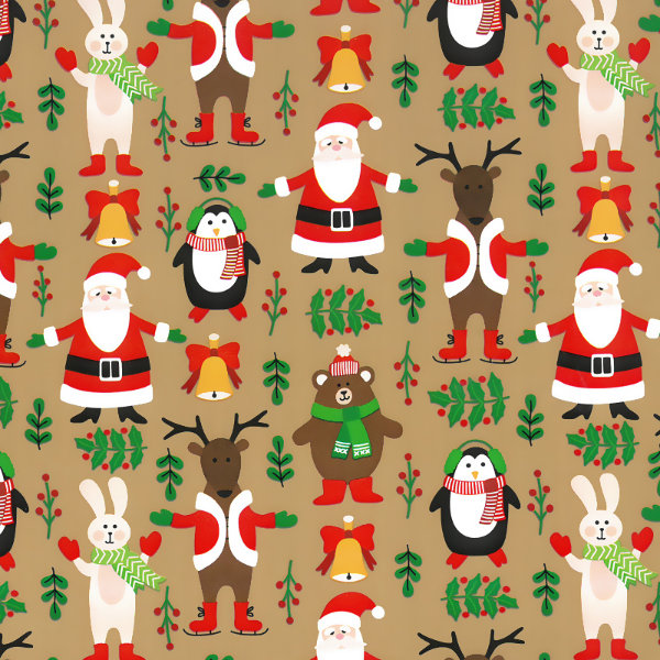 Kerst 90204 200 luxe zakjes 17x25cm