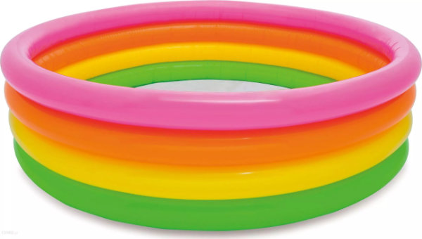Opblaasbad neon rond 168*h46cm 56441np