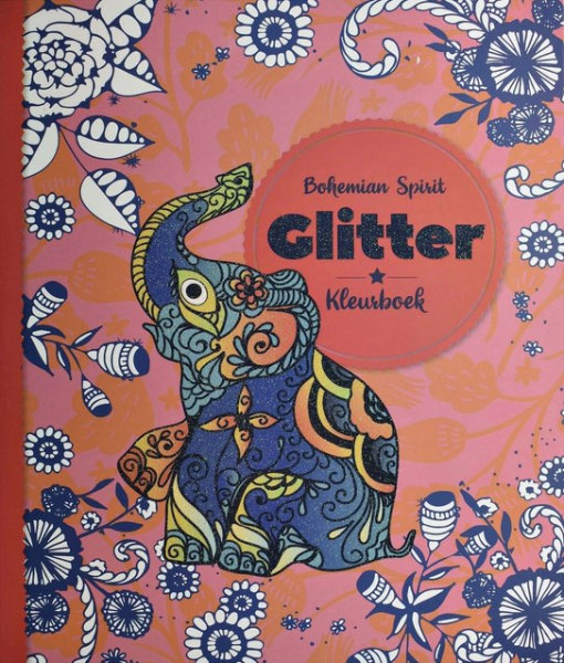 Glitter kleurboek bohemian spirit 319687