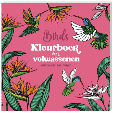 Kleurboek voor volwassenen birds