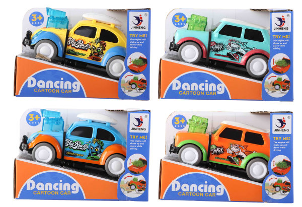 Dancing cartoon auto 4 ass. 9845