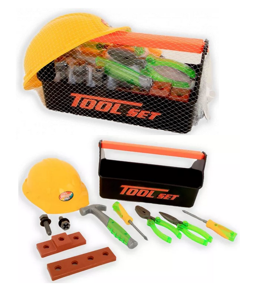 Gereedschapkist met helm 20 delig 8086